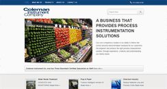 Desktop Screenshot of colemaninstrument.com